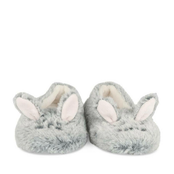 Chaussons lapin GRIS LOVELY SKULL