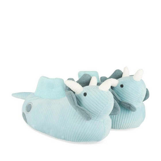 Chaussons peluche dinosaure BLEU CHARLIE & FRIENDS