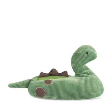 Chaussons peluche dinosaure VERT TAMS