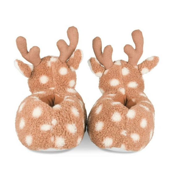 Plush slippers reindeer BROWN MERRY SCOTT