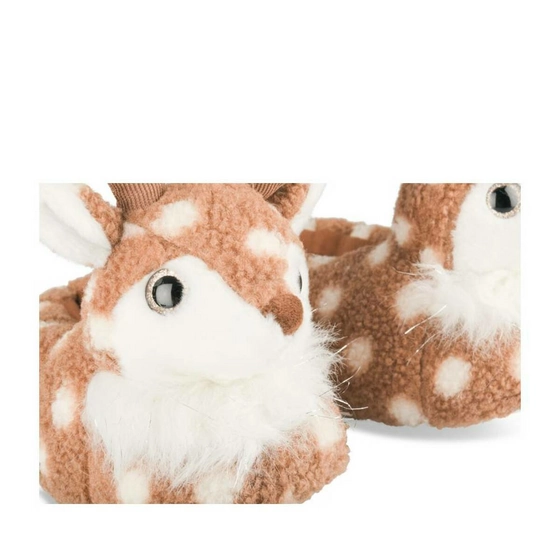 Plush slippers reindeer BROWN MERRY SCOTT