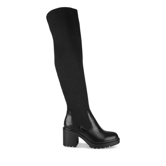 Thigh-High Boots BLACK MERRY SCOTT