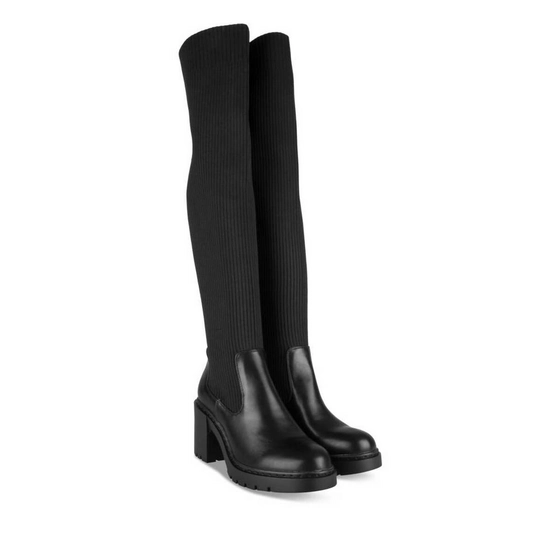 Thigh-High Boots BLACK MERRY SCOTT