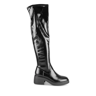 Thigh-High Boots BLACK MERRY SCOTT