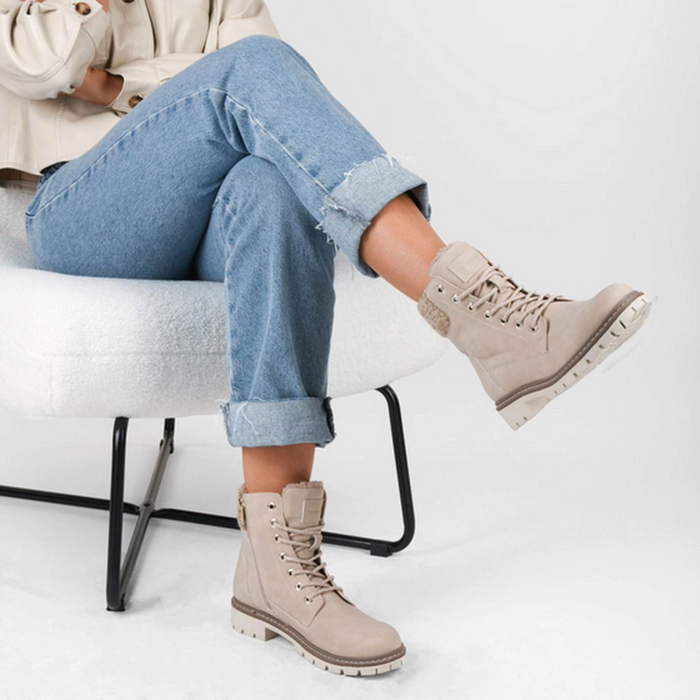 Ankle boots BEIGE TOM TAILOR