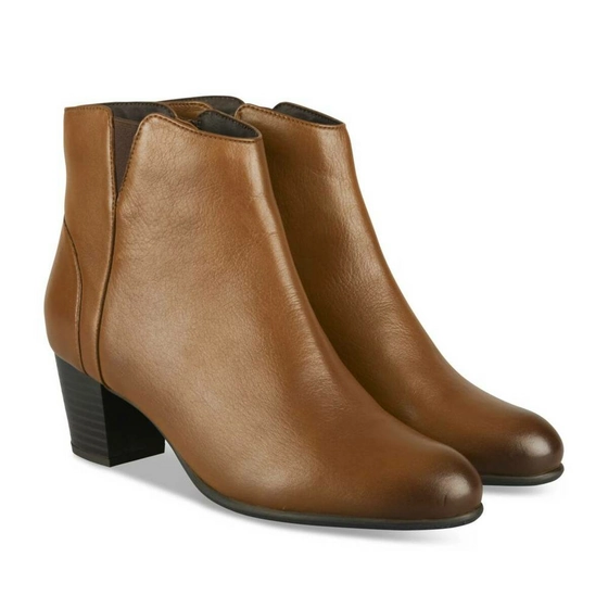 Bottines COGNAC MEGIS ELEGANT