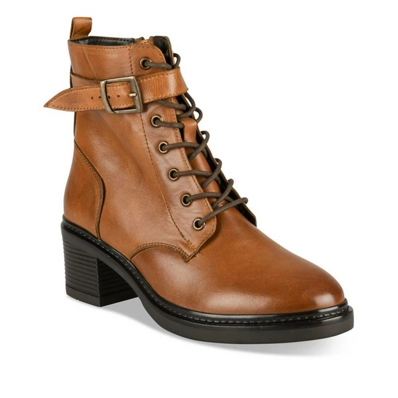 Ankle boots COGNAC MEGIS ELEGANT