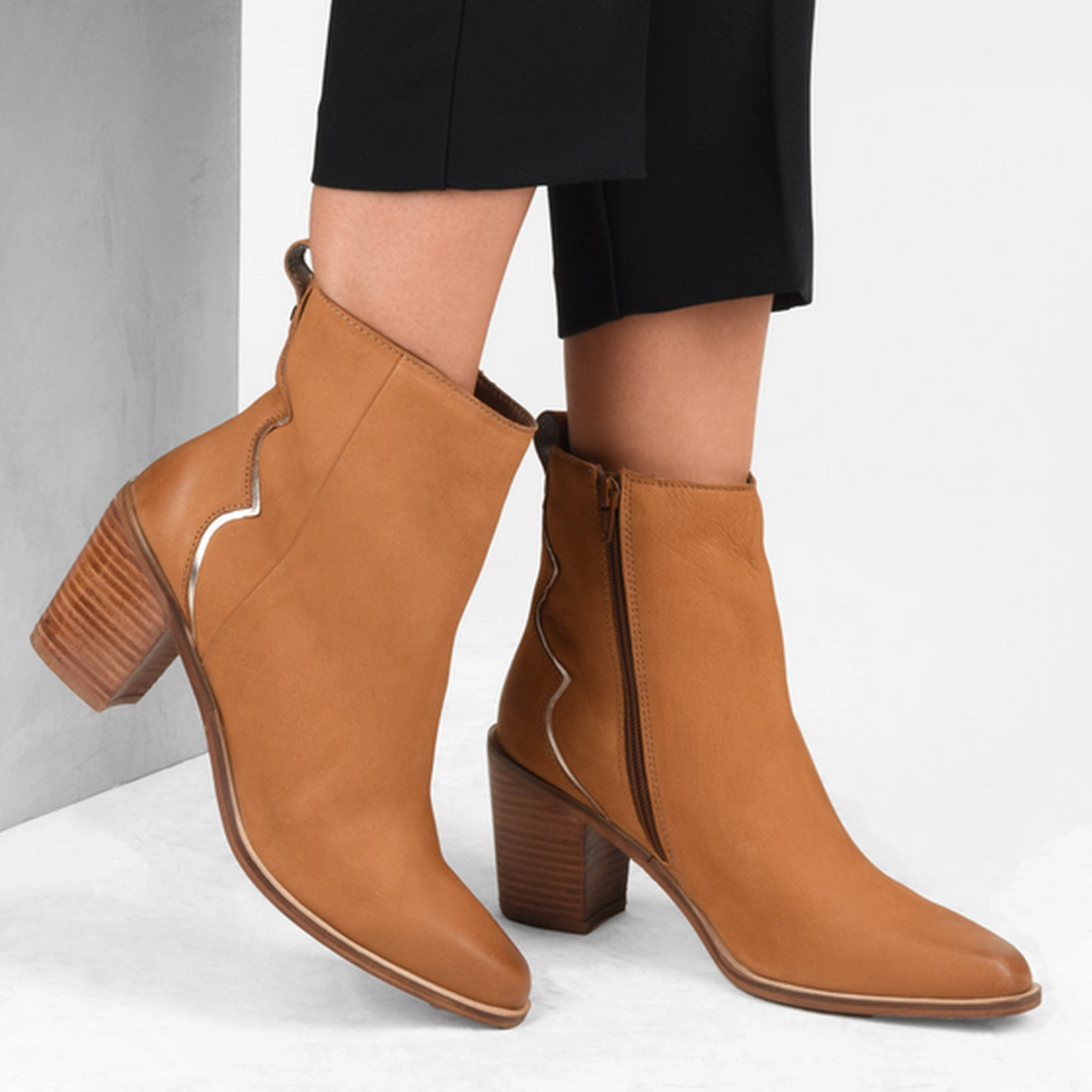 Ankle boots COGNAC SAN MARINA