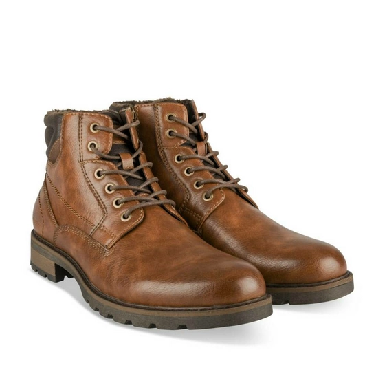 Bottines COGNAC DENIM SIDE