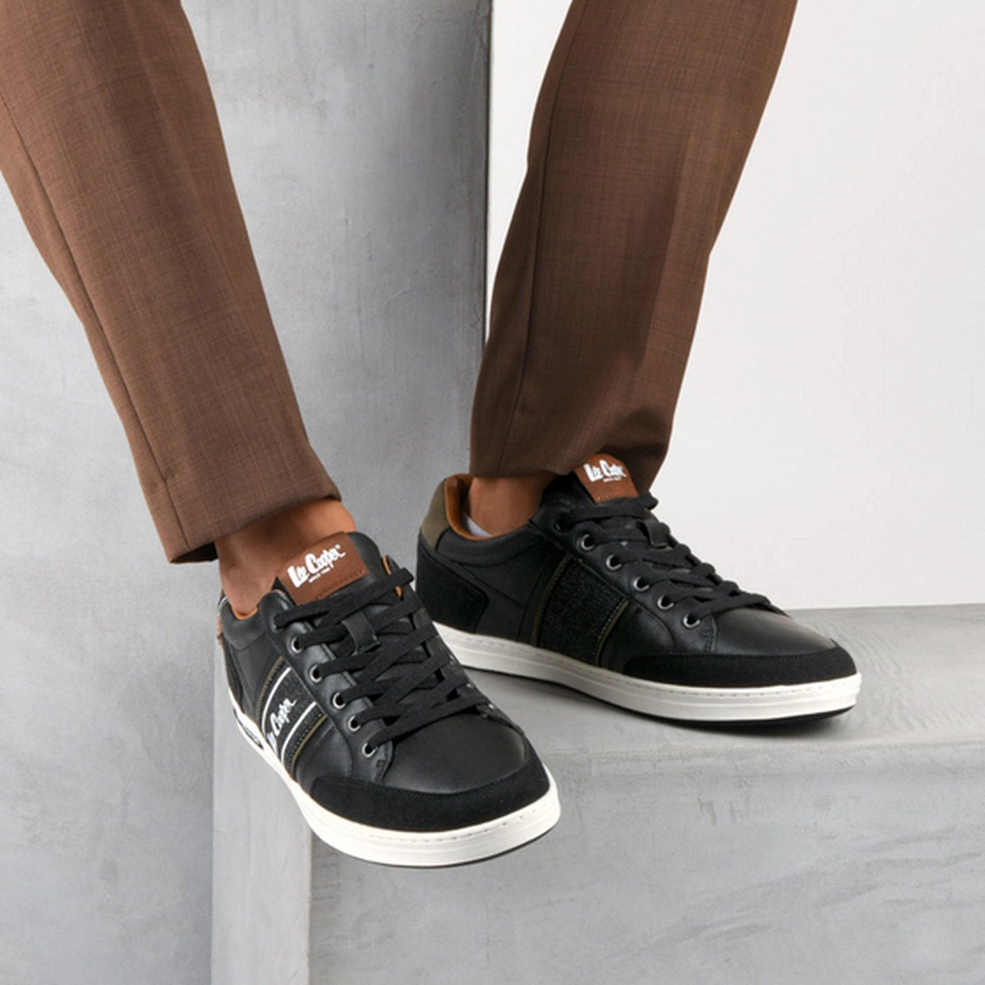 Baskets NOIR LEE COOPER