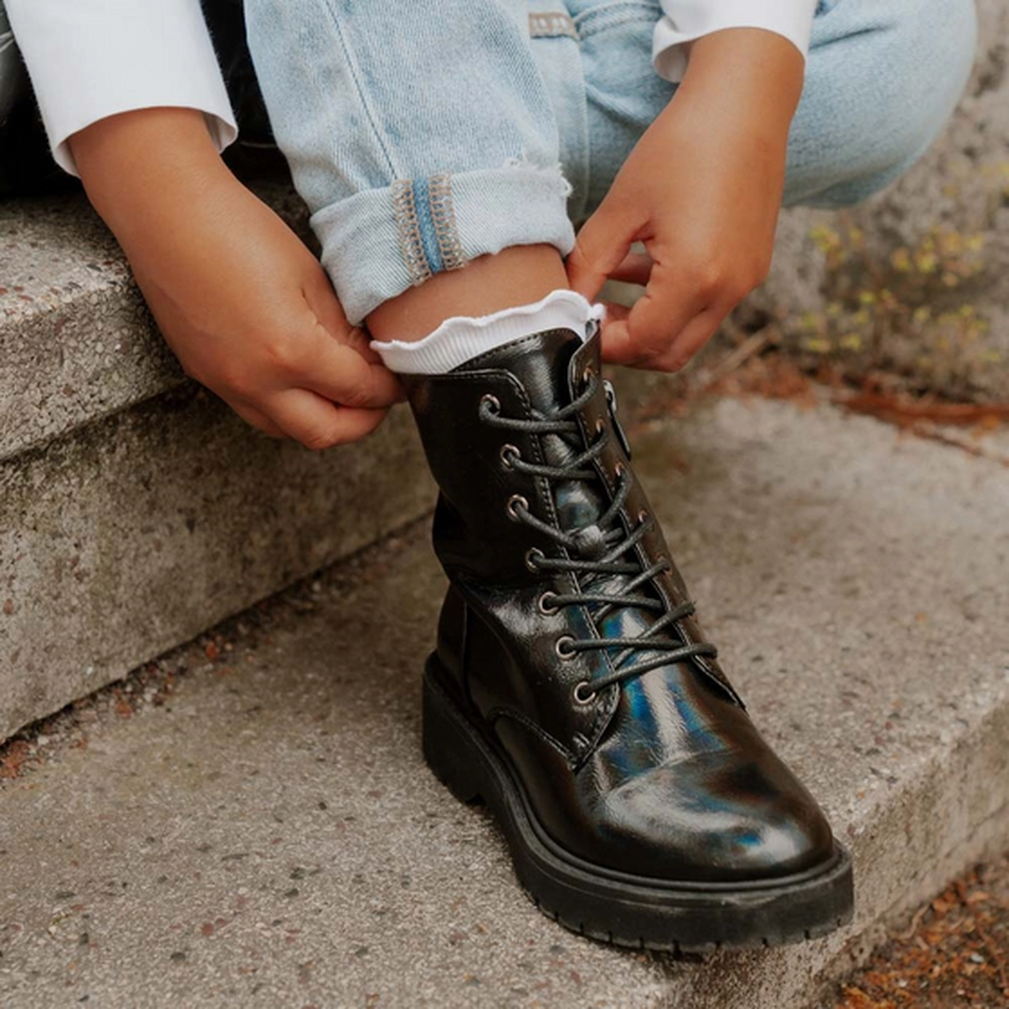 Ankle boots BLACK LOVELY SKULL