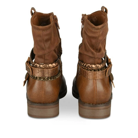 Ankle boots COGNAC LOVELY SKULL