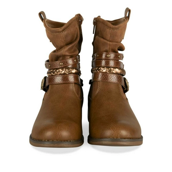 Ankle boots COGNAC LOVELY SKULL