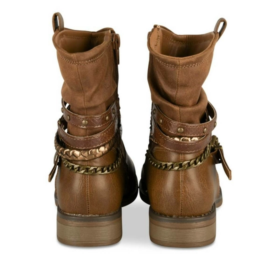 Bottines COGNAC LOVELY SKULL