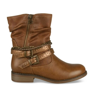 Ankle boots COGNAC LOVELY SKULL