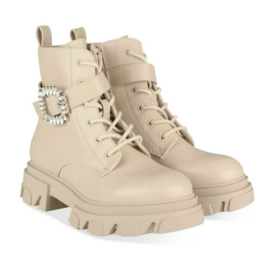 Bottines BEIGE LOVELY SKULL