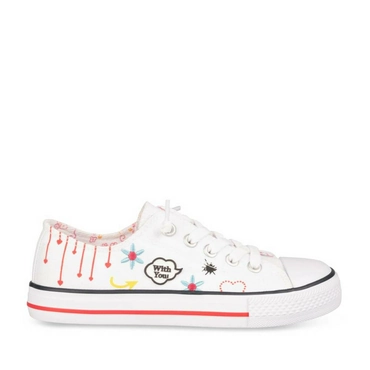 Sneakers WHITE LOVELY SKULL