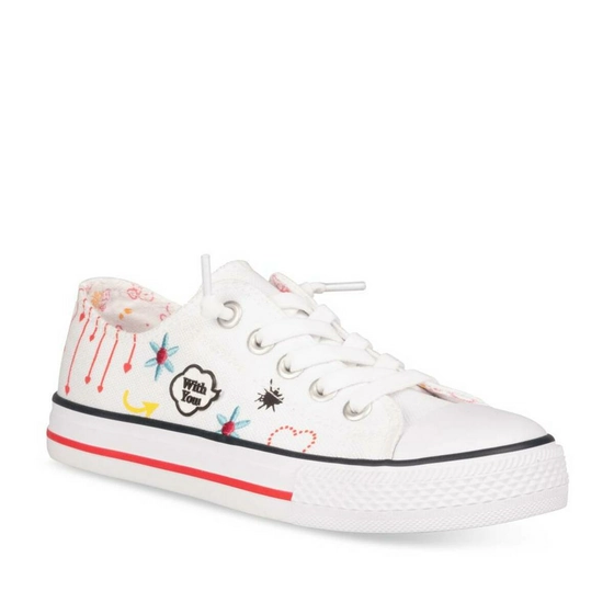 Sneakers WHITE LOVELY SKULL