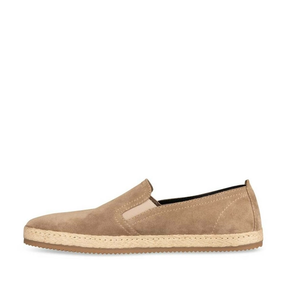 Espadrilles TAUPE DENIM SIDE CUIR