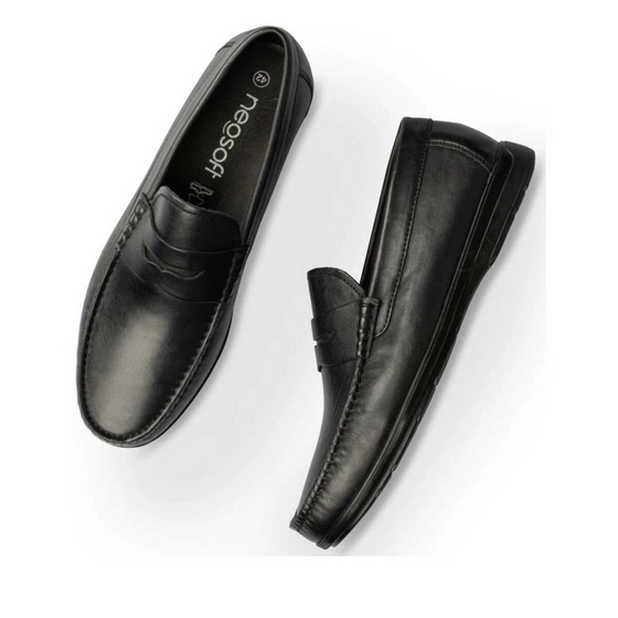 Moccasins BLACK NEOSOFT HOMME CUIR