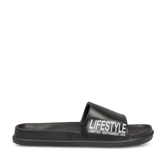 Slides BLACK DENIM SIDE