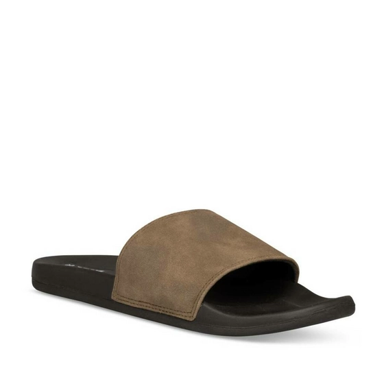 Slides KHAKI DENIM SIDE