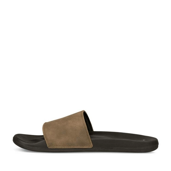 Slides KHAKI DENIM SIDE