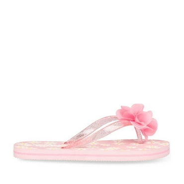 Teenslippers ROZE LOVELY SKULL