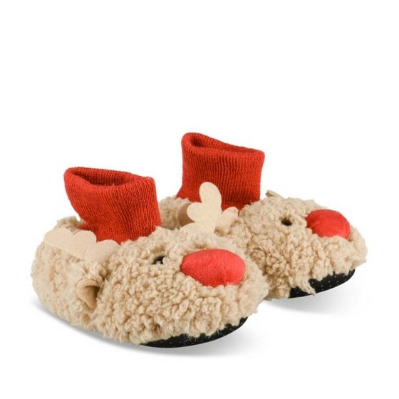 Plush slippers reindeer BROWN NINI & GIRLS