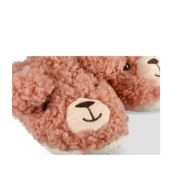 Slippers teddy bear PINK LOVELY SKULL