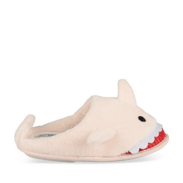 Chaussons peluche requin ROSE LOVELY SKULL