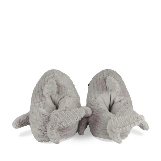 Chaussons peluche requin GRIS TAMS