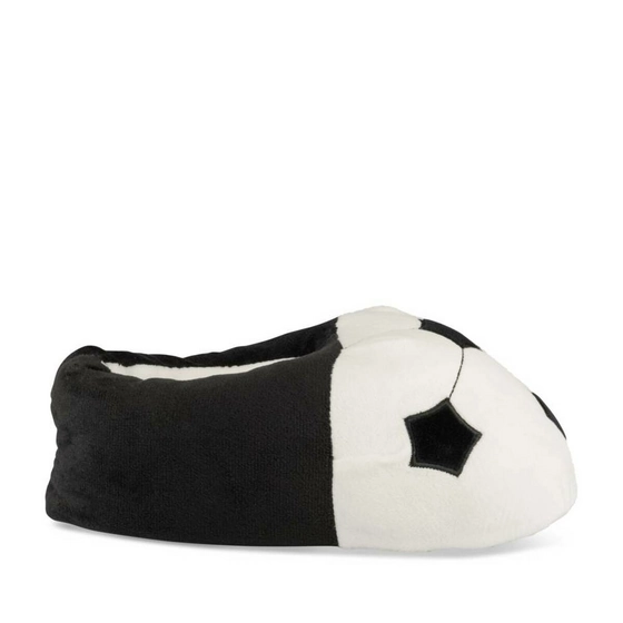 Plush slippers soccer BLACK LITTLE BOYS