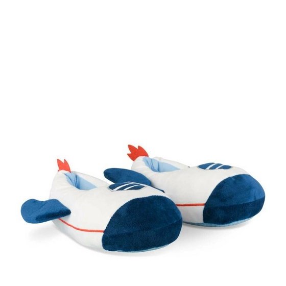 Chaussons peluche avion BLANC TAMS