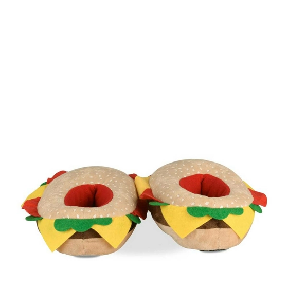 Plush slippers burger MULTICOLOR DENIM SIDE