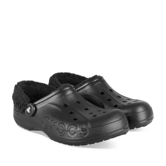 Mules NOIR CROCS Baya Lined Fuzz Strap