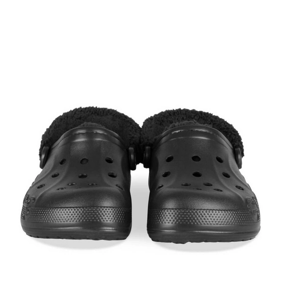 Mules NOIR CROCS Baya Lined Fuzz Strap