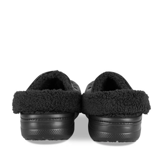 Mules NOIR CROCS Baya Lined Fuzz Strap