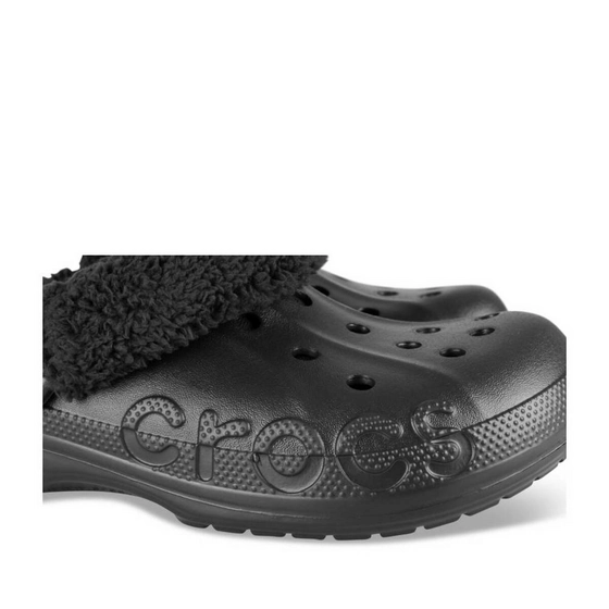 Clogs BLACK CROCS Baya Lined Fuzz Strap