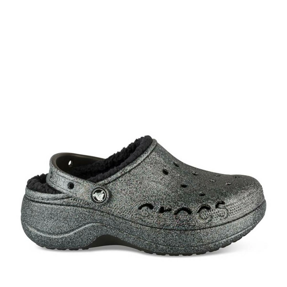 Mules NOIR CROCS Baya Platform Lined Glit.