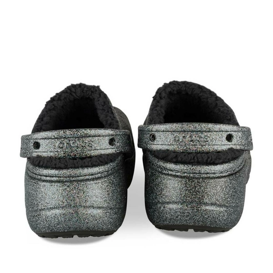 Clogs BLACK CROCS Baya Platform Lined Glit.