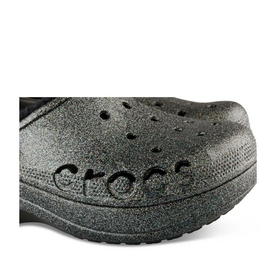 Clogs BLACK CROCS Baya Platform Lined Glit.