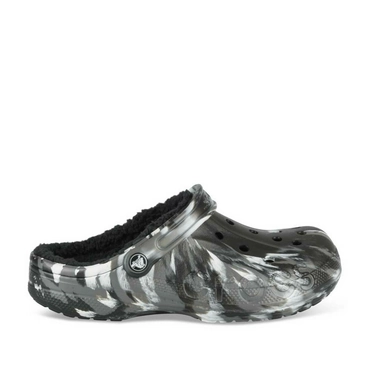 Mules NOIR CROCS Baya Lined Marbled Clog