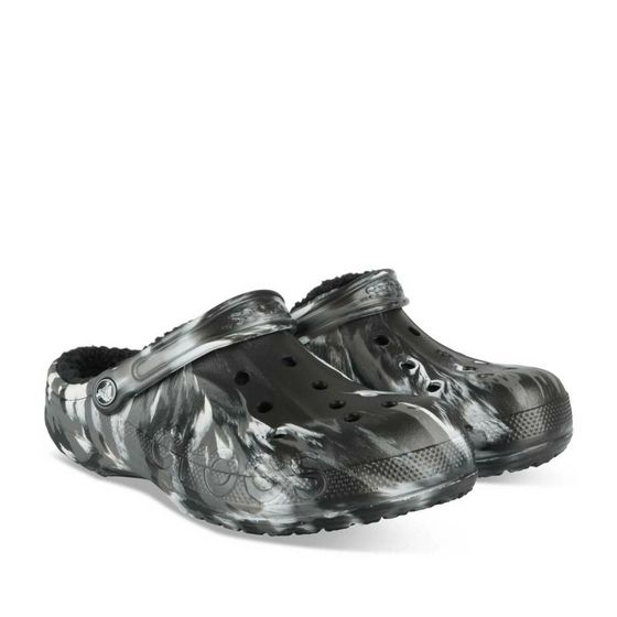 Clogs BLACK CROCS Baya Lined Marbled Clog