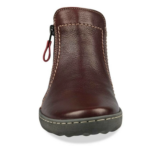 Ankle boots BURGUNDY NEOSOFT WOMEN LEATHER