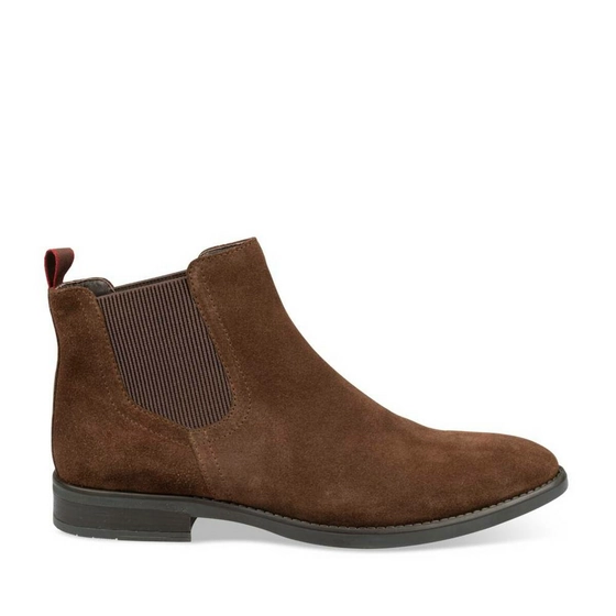 Ankle boots BROWN DENIM SIDE CUIR