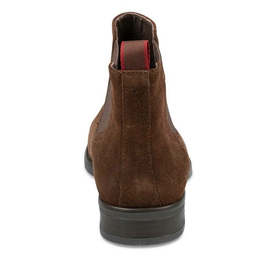 Ankle boots BROWN DENIM SIDE CUIR