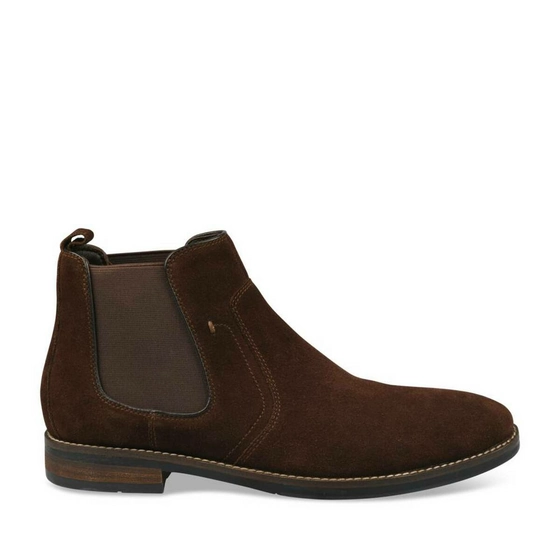 Bottines MARRON DENIM SIDE CUIR