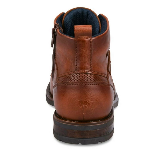 Bottines MARRON DENIM SIDE CUIR