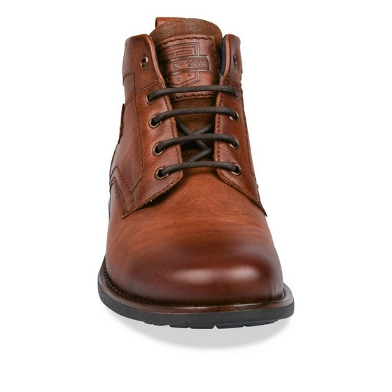 Bottines MARRON DENIM SIDE CUIR